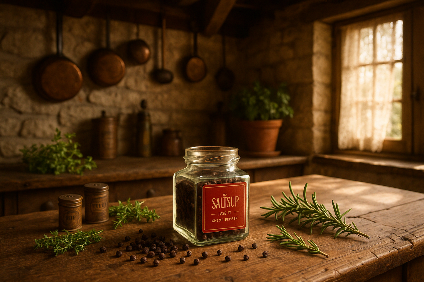 Rustic farmhouse kitchen display