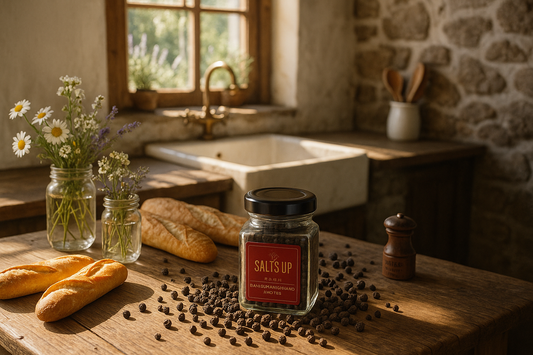 Rustic Kitchen with Garden View