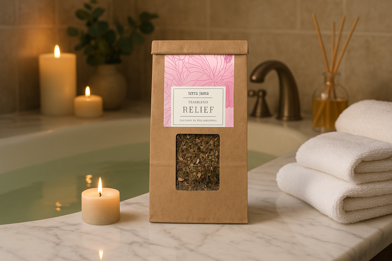 Spa-like Bathroom Setting