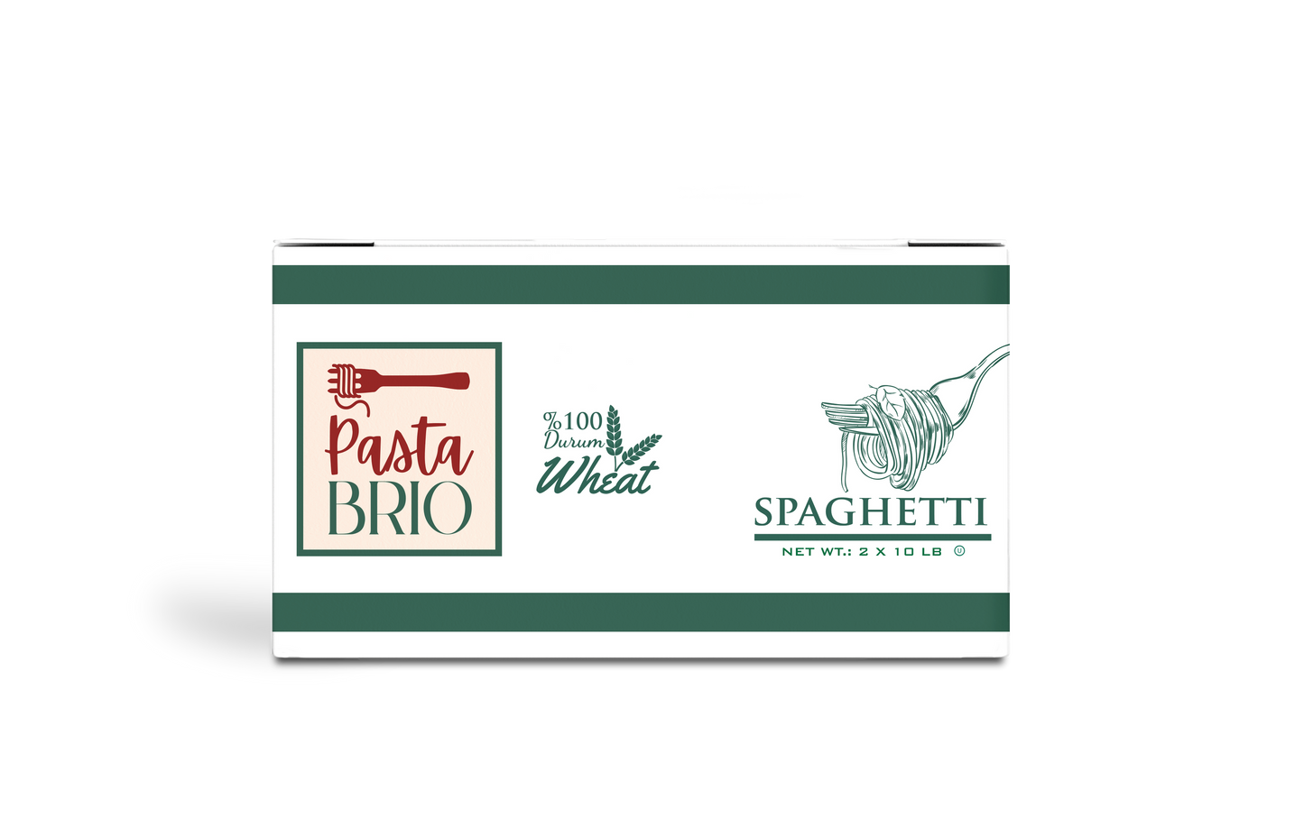 PastaBRIO Durum Wheat Pasta - SPAGHETTI - 20 lb