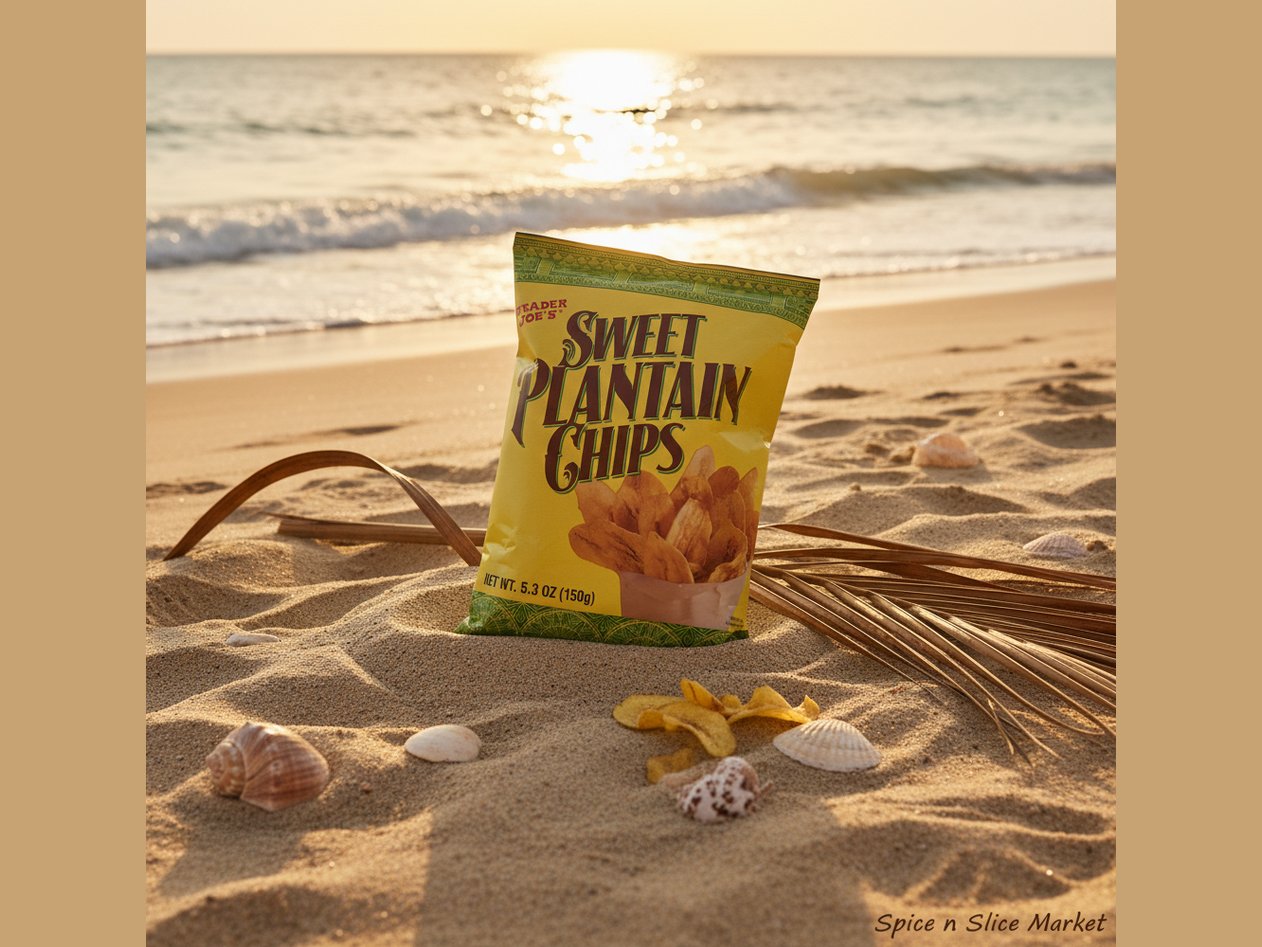 Sweet Plantain Chips on Beach