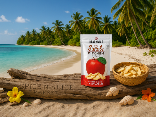 6 Pack Freeze Dried Sweet Apples - Healthy Camping Snacks