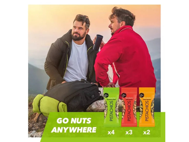 Wonderful Pistachios No Shell Variety Multipack, 0.75oz/9ct.